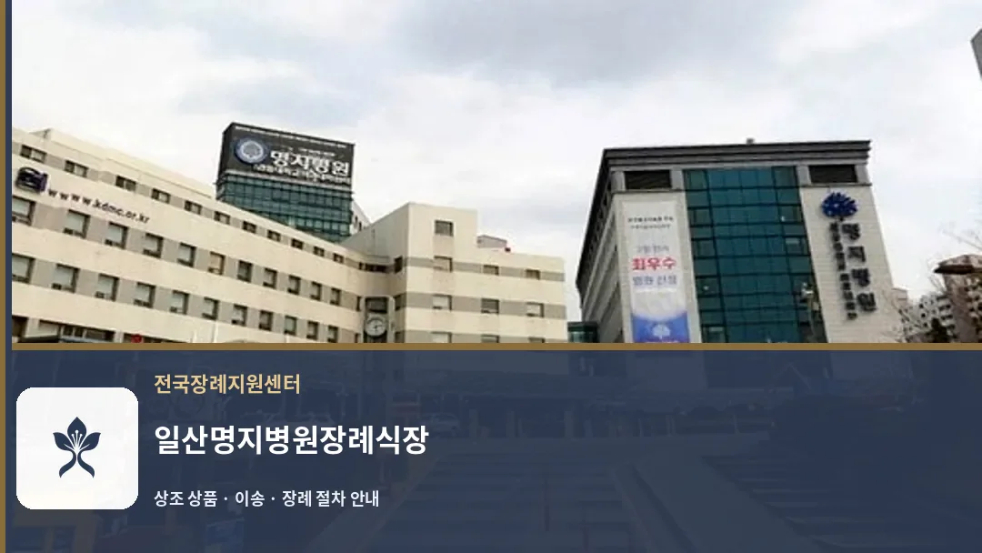 일산명지병원장례식장 바깥 기록 1