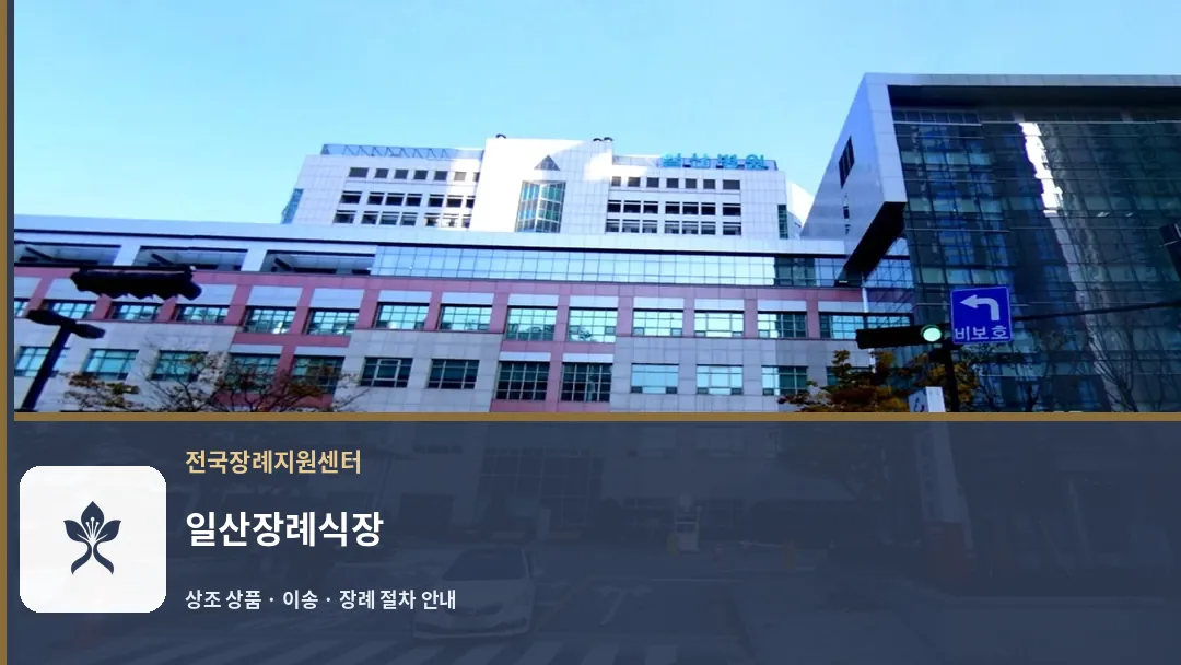 일산장례식장 바깥 기록 1
