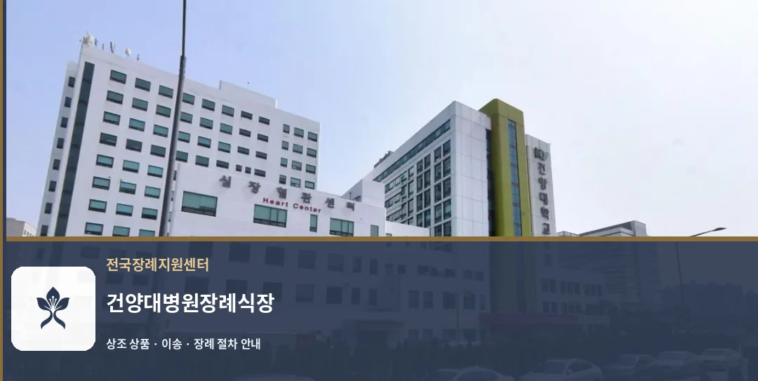 건양대병원장례식장 바깥 기록 1